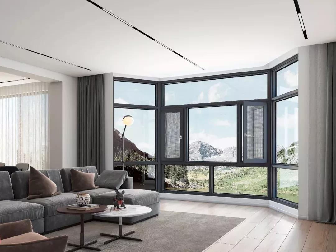 希歐門窗：客廳效果圖