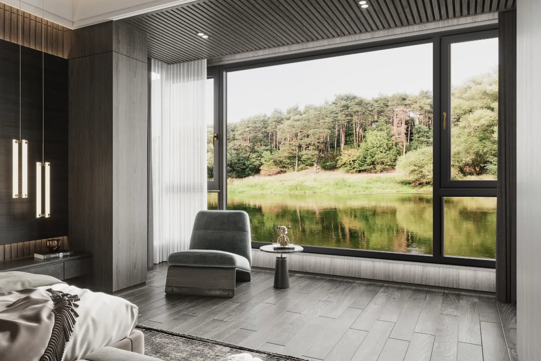 希歐門窗臥室落地窗大窗戶極窄