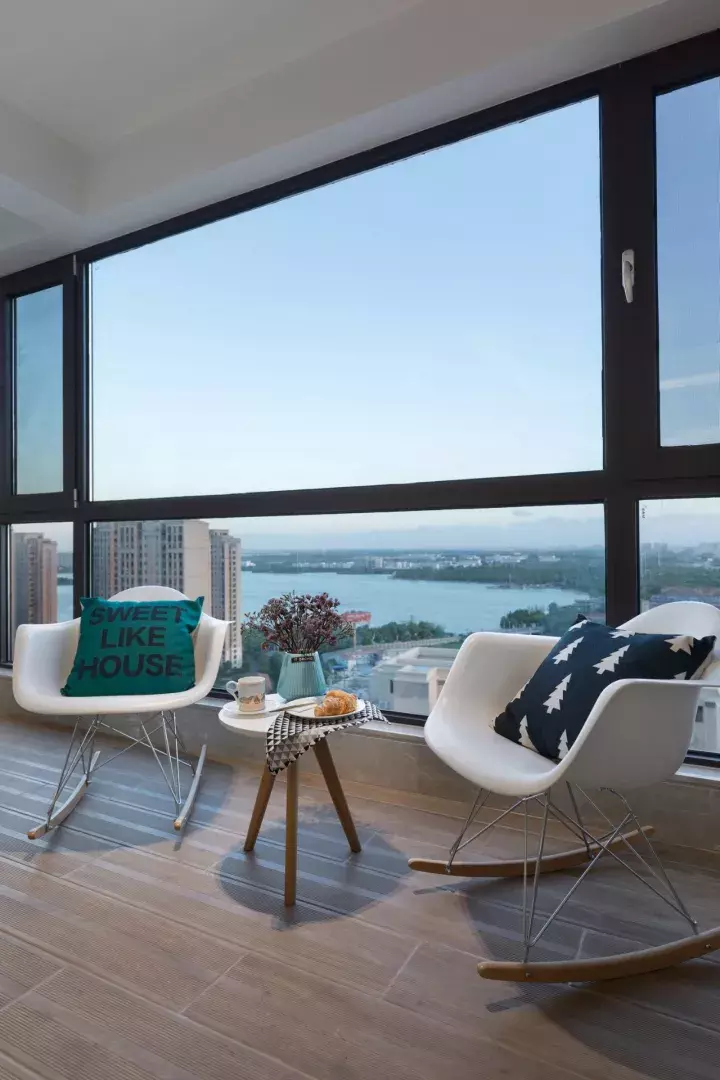 希歐斷橋平開窗落地大窗戶效果圖