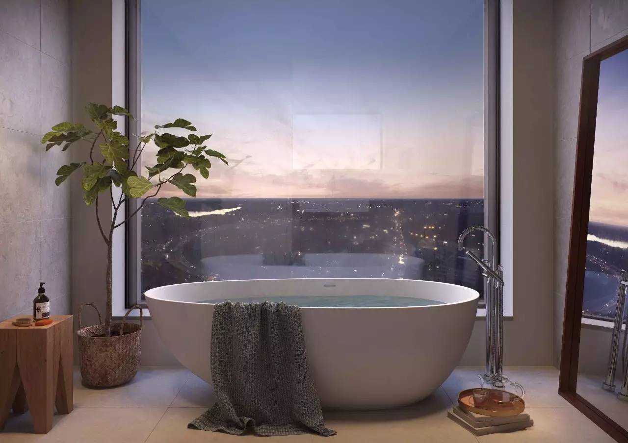 佛山希歐斷橋落地窗衛(wèi)生間窗戶效果圖