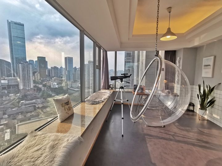 封陽臺落地窗效果圖斷橋鋁門窗