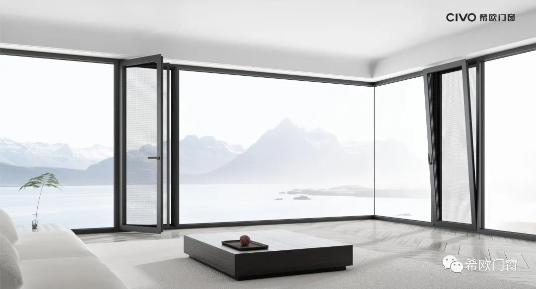 希歐門(mén)窗內(nèi)開(kāi)內(nèi)倒平開(kāi)窗效果圖